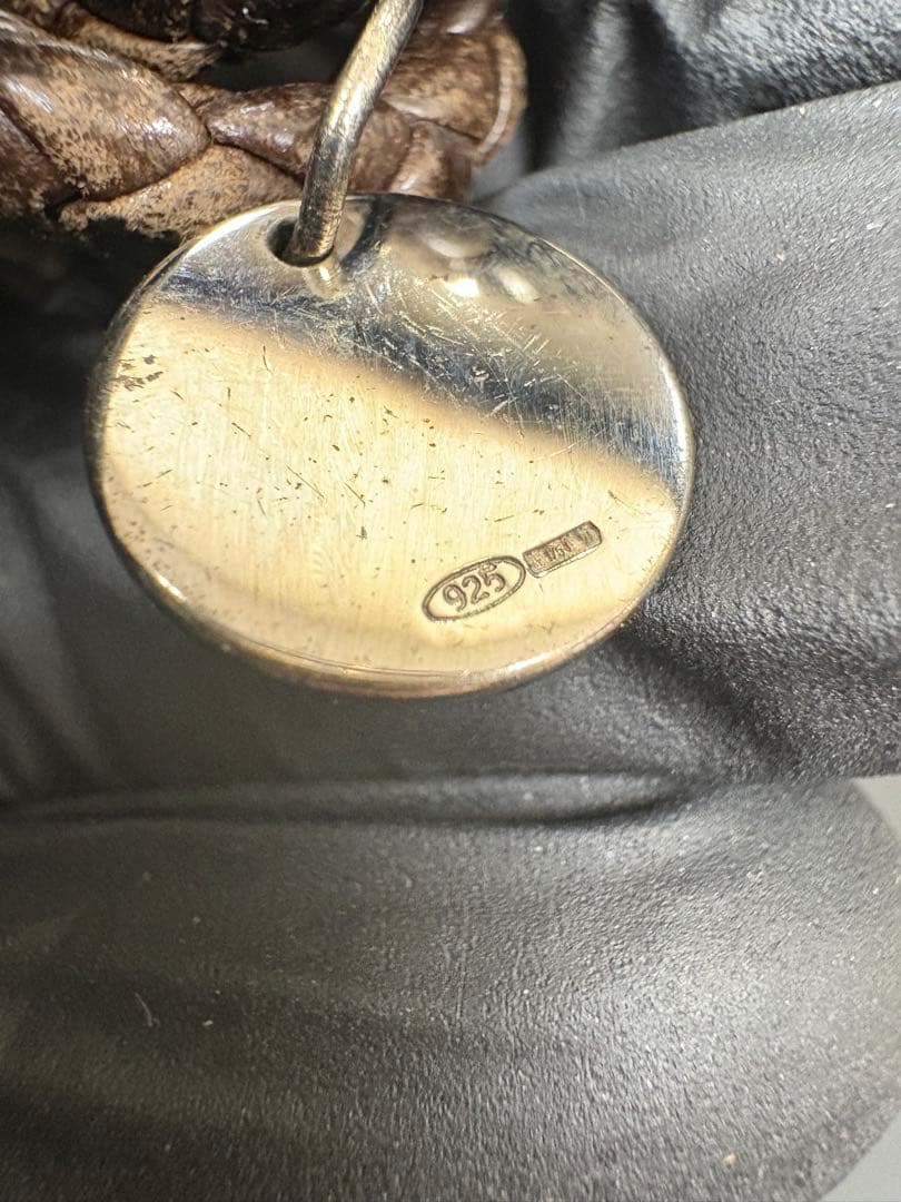 ボッテガ 編み込みブレスレット シルバー925