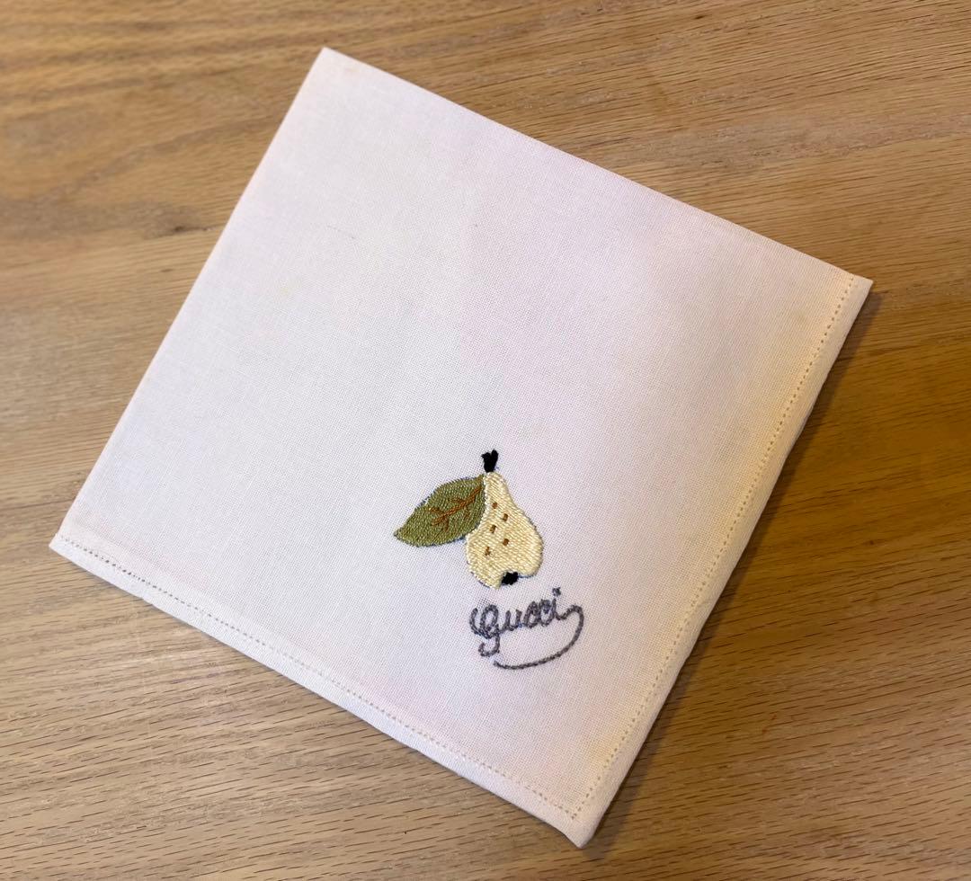 【美品・未使用】GUCCI グッチ　手刺繍ランチョンマット　４枚セット