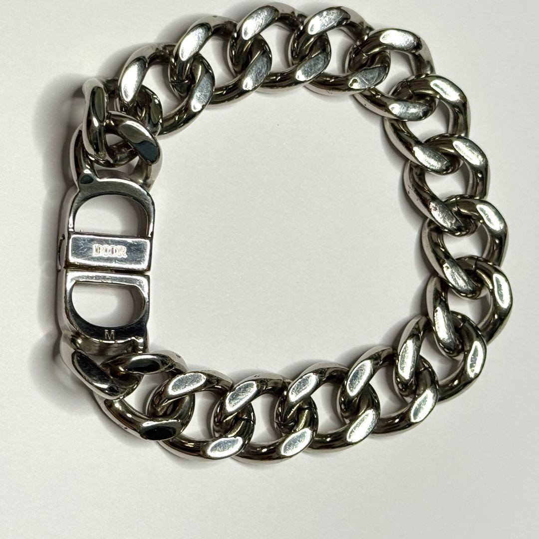 ディオール CDロゴ 喜平チェーン ブレスレット Mサイズ