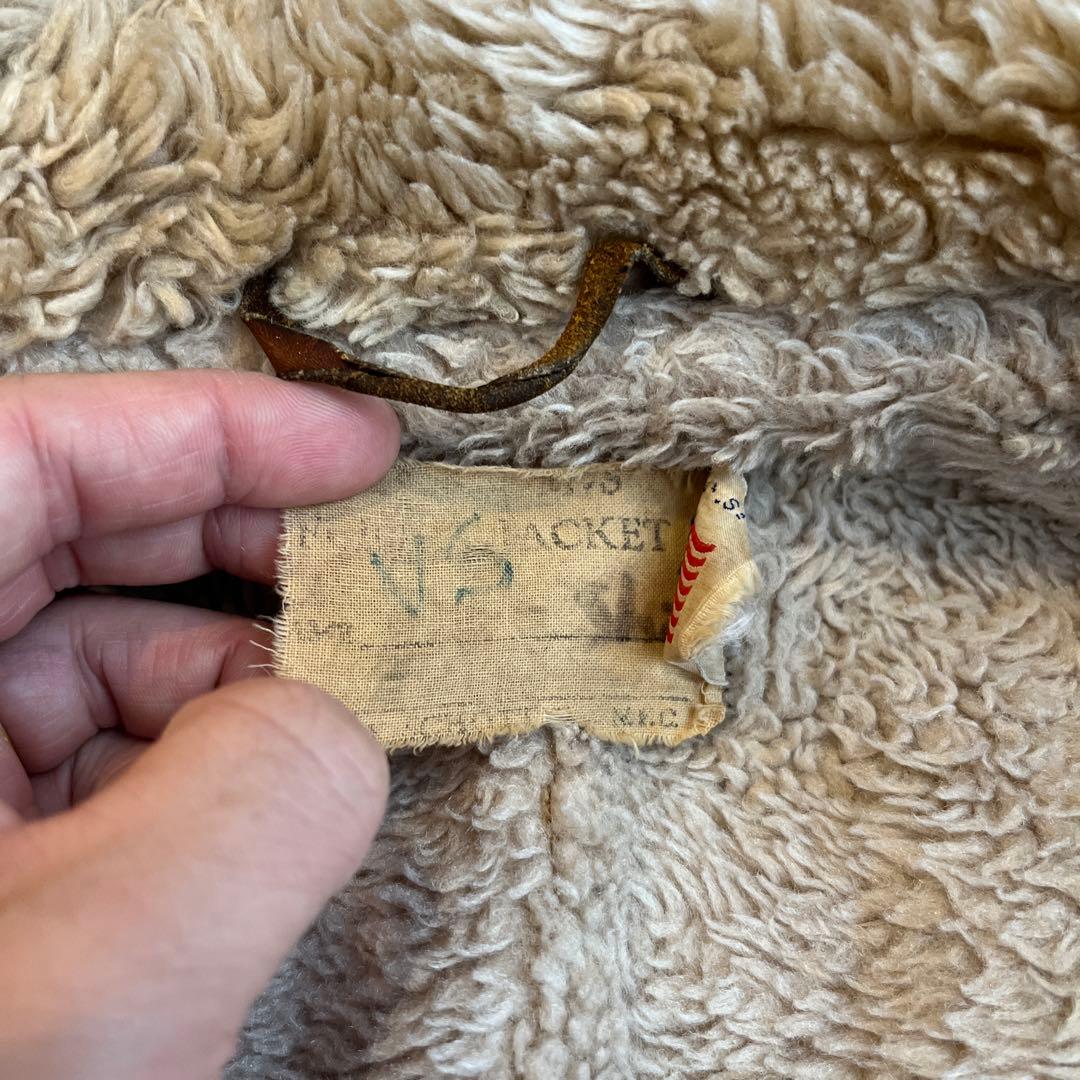 ヤ*グ様 レザー ファー付きブラウンジャケット　ショット　schott Ａ２　a