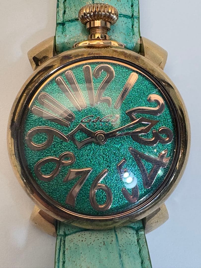 GAGA MILANO ガガミラノ　腕時計　マニュアーレ　グリーン