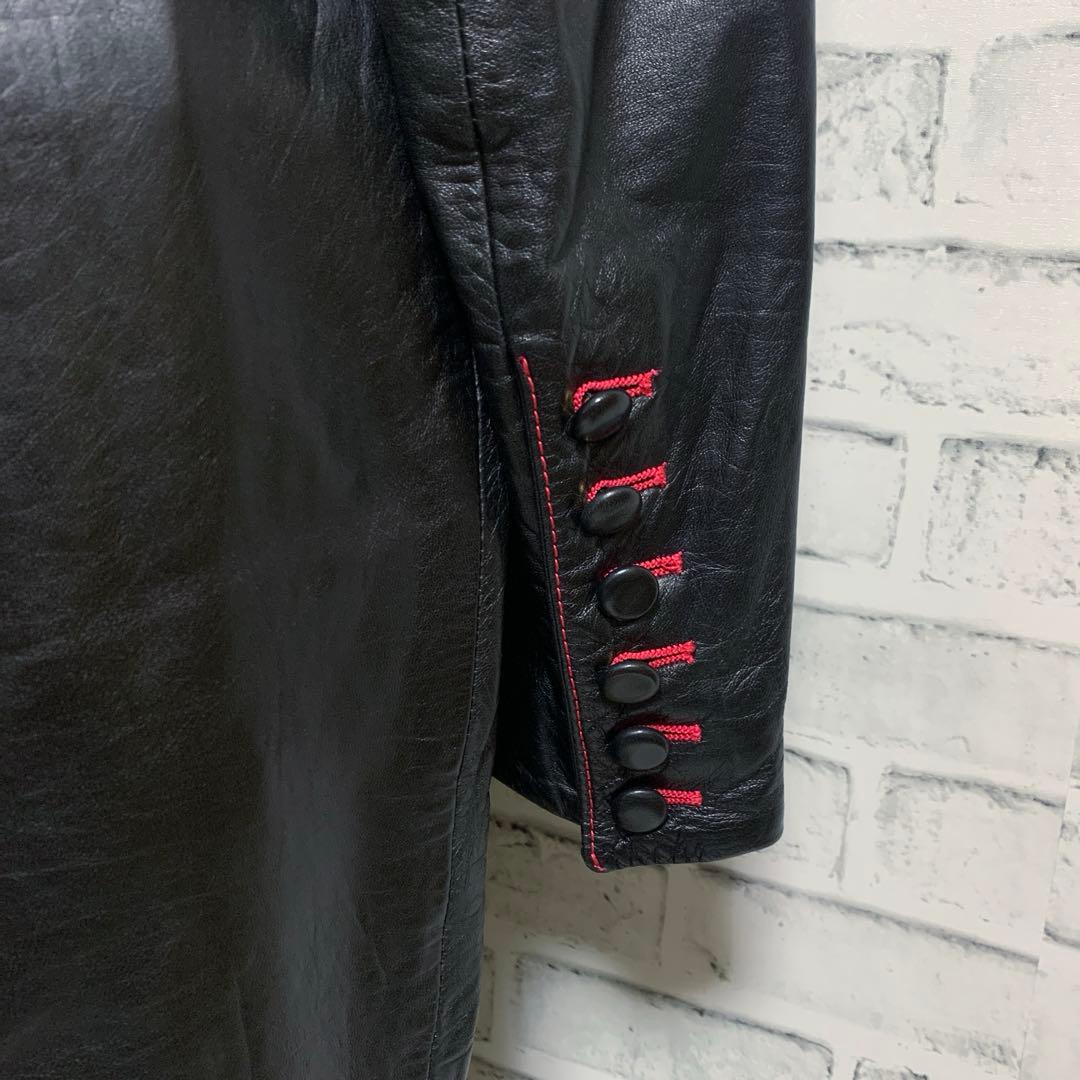 【GIANFRANCO FERRE】イタリア製　ブラック　レザー　ワンピース