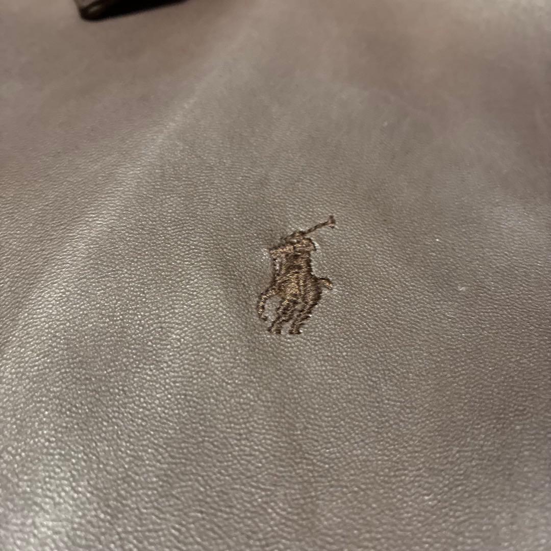 90S 名作 Ralph Lauren レザージャケット 羊革 ブラウン L