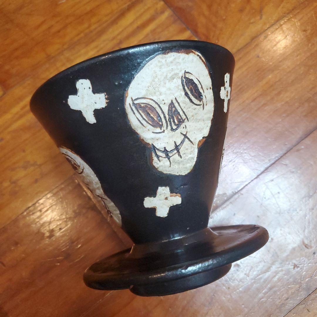 工房十鶴　十鶴　やちむん　コーヒードリッパー　ドリッパー　ドクロ