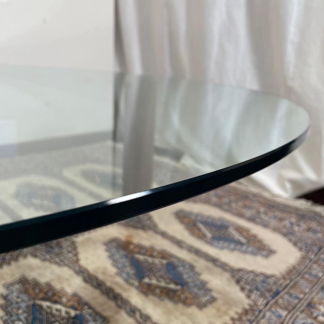 NATUZZI イタリア モダン ガラス センターテーブル コーヒーテーブル