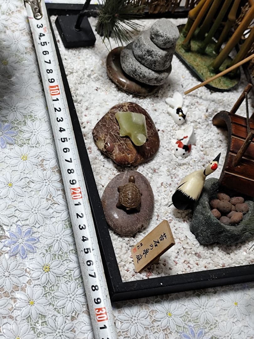 日本庭園ミニチュアセット★心の癒し箱庭★枯山水★和風庭園