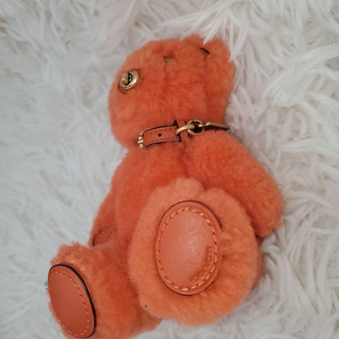 ⭐美品⭐COACH テディベア チャーム キーホルダー オレンジ