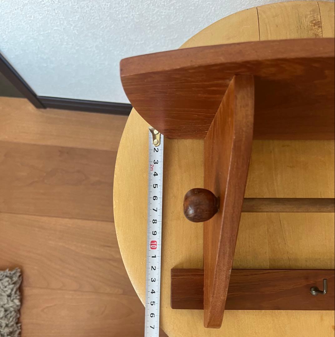 vintage 北欧ヴィンテージ チーク材　ウォールラック　シェルフ