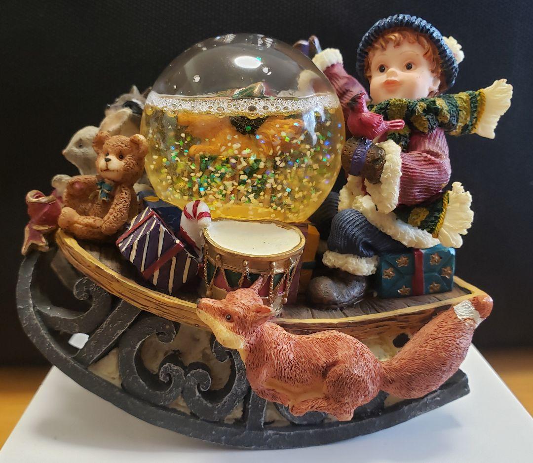 1990' ヴィンテージ クリスマス　スノーボール　4個