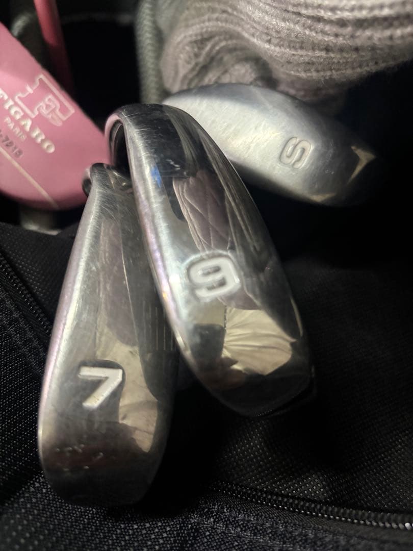 バック美品‼️FIGARO PARIS ゴルフバッククラブセットハーフセット7本