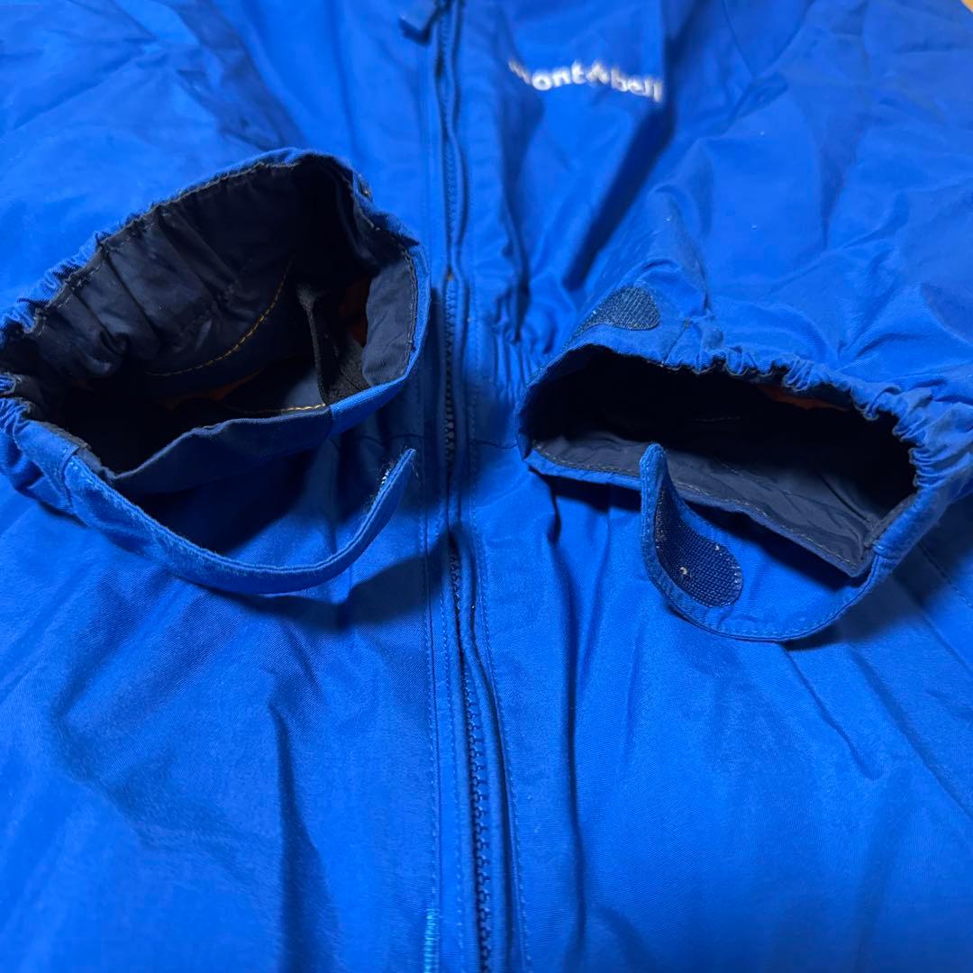 mont-bell 子供用 フード付きジャンプスーツ 青　110