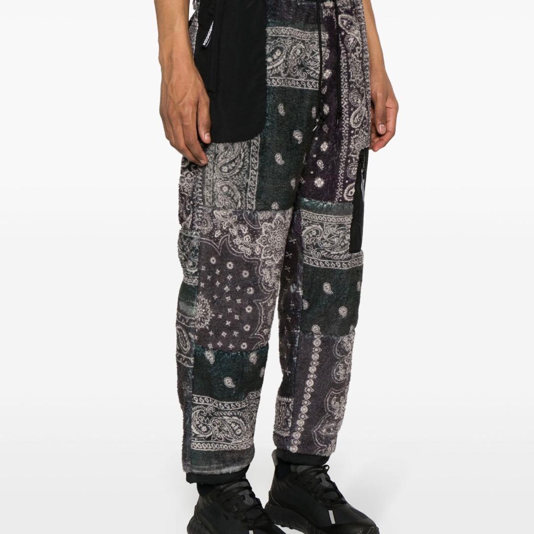 新品★ NEIGHBORHOOD バンダナ フリース パンツ ブラック S