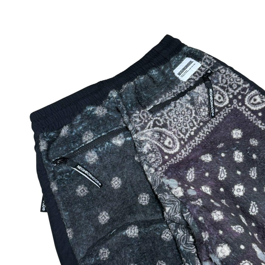 新品★ NEIGHBORHOOD バンダナ フリース パンツ ブラック S