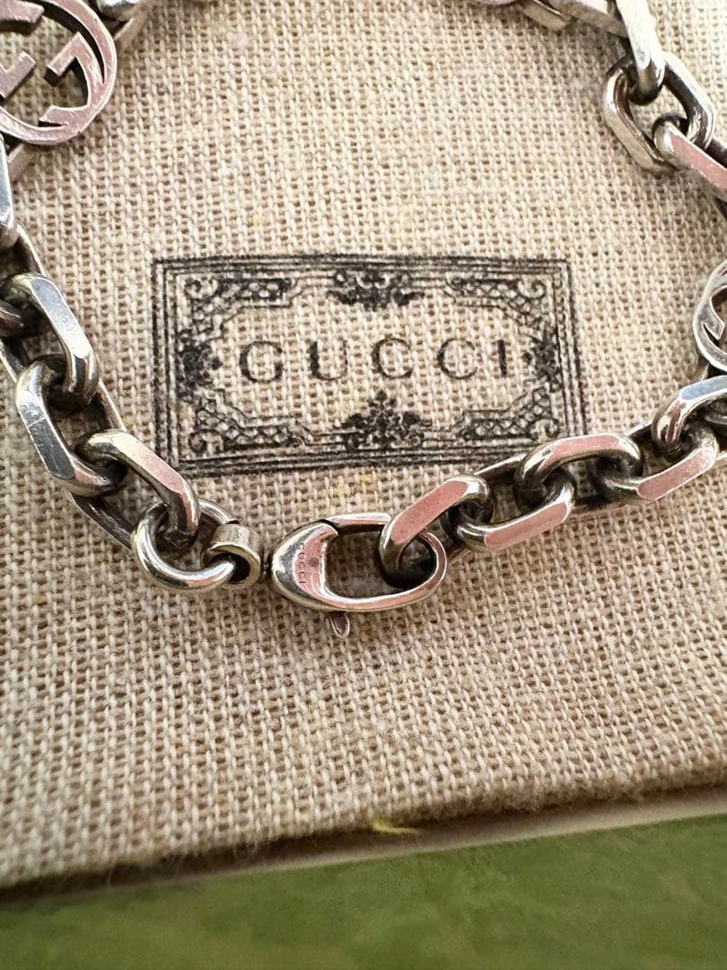 GUCCI インターロッキングG ブレスレット　シルバー925