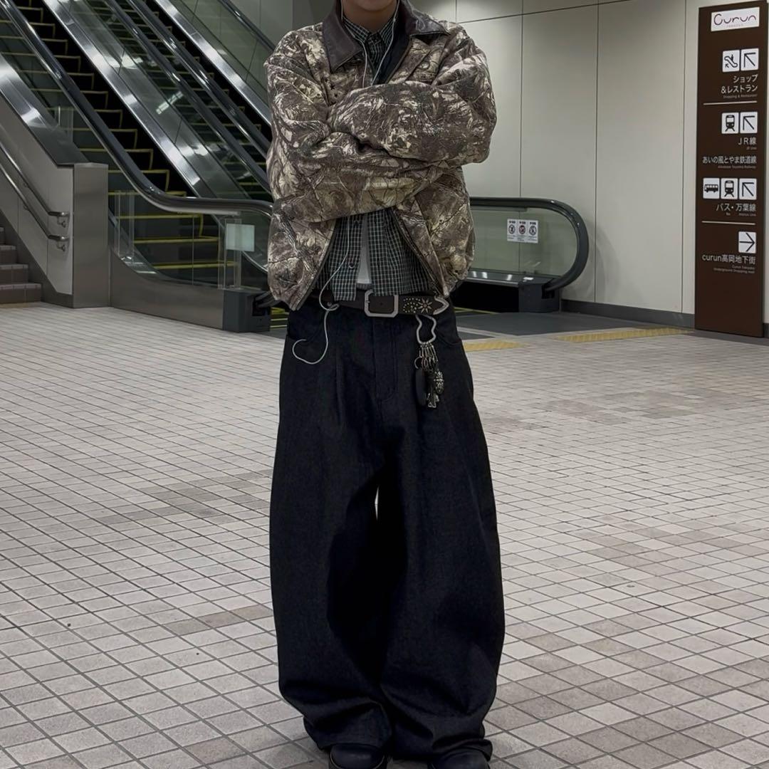 That's life ダック地ファイヤーマンジャケット M 着画あり