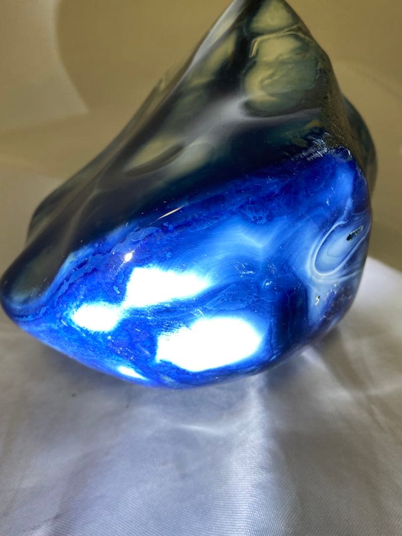 2631❣️ ブルー　メノウ　瑪瑙 天然石 ジャスパー　希少