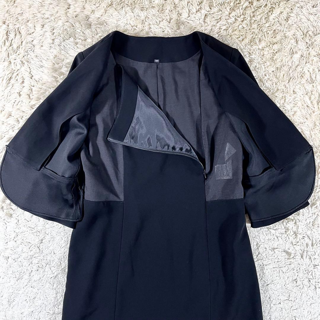 ✨未使用級 東京イギン セットアップ ショールカラー ロング丈 ワンピース