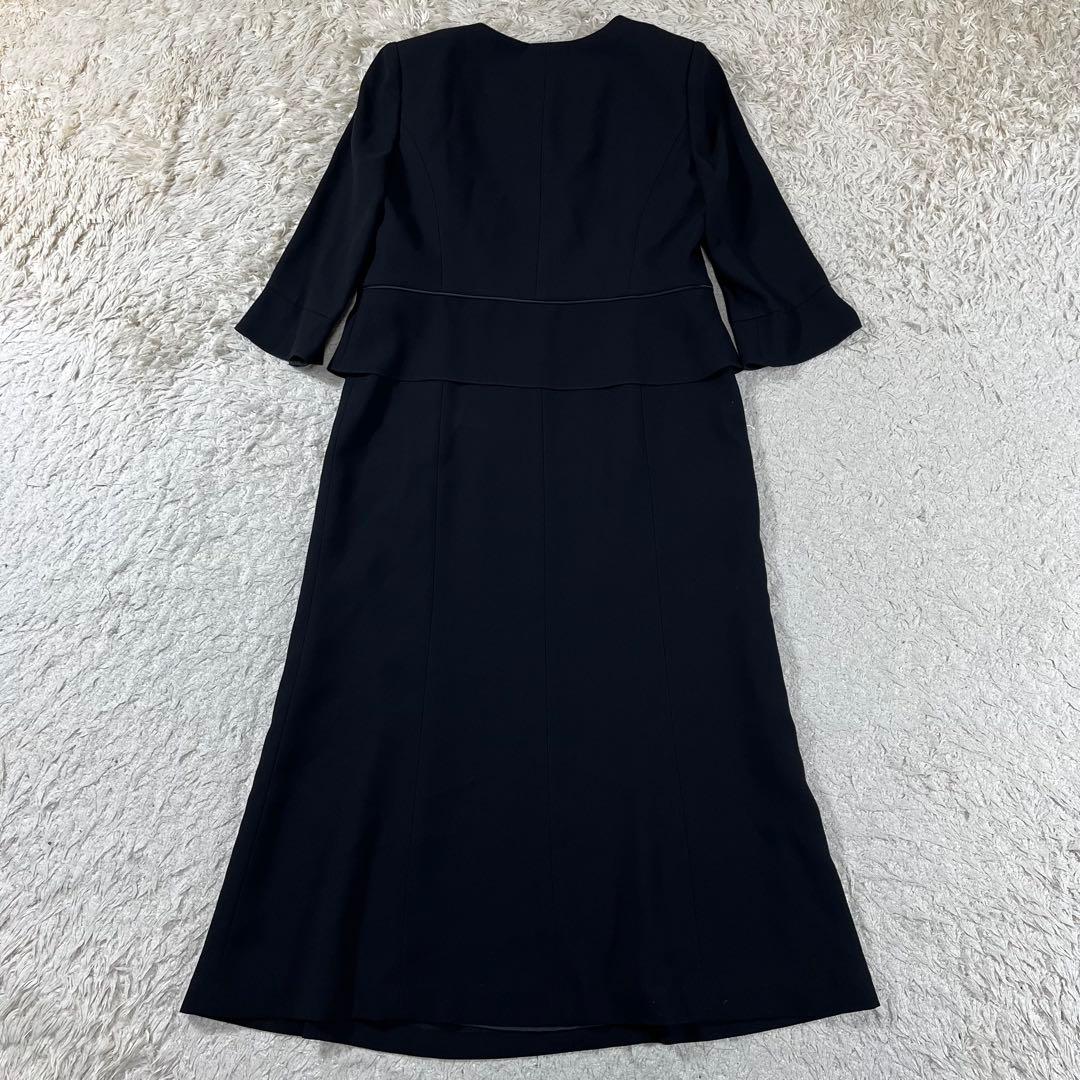 ✨未使用級 東京イギン セットアップ ショールカラー ロング丈 ワンピース