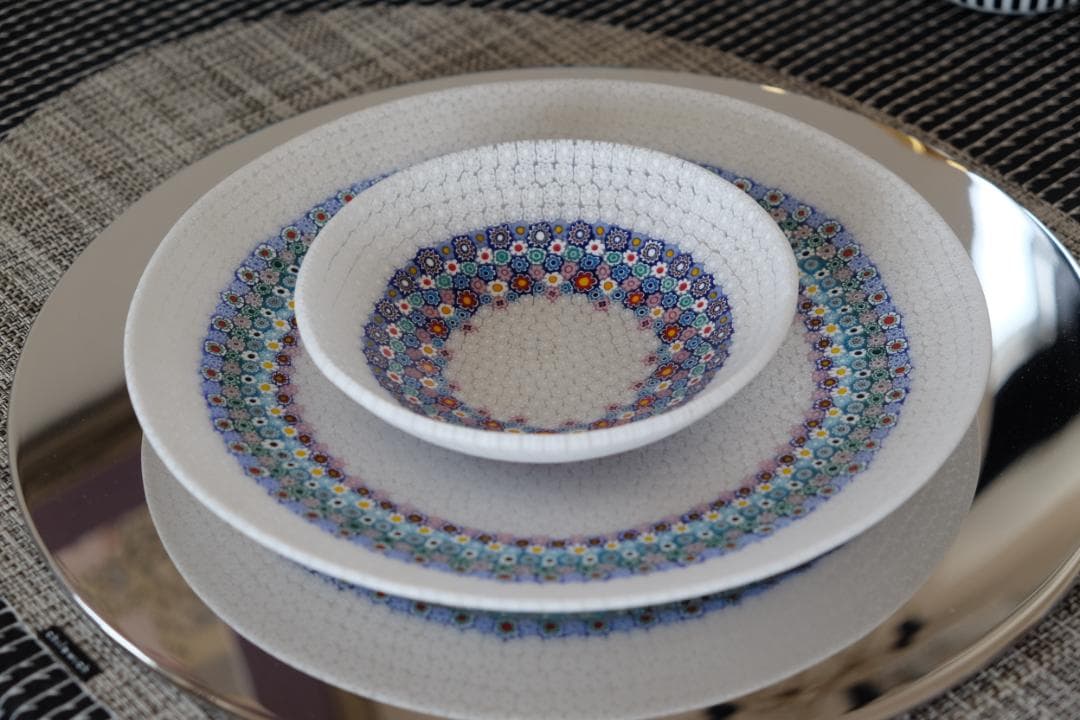 ベネチアンガラス ミルフィオリ 江波冨士子 茶碗 舩木倭帆/黒木国昭/藤田喬平