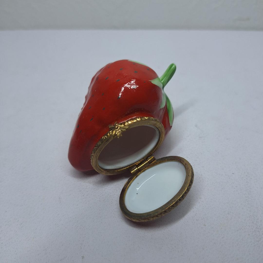 リモージュ ストロベリー いちご フランス 美品 アンティーク ハンド e3EO