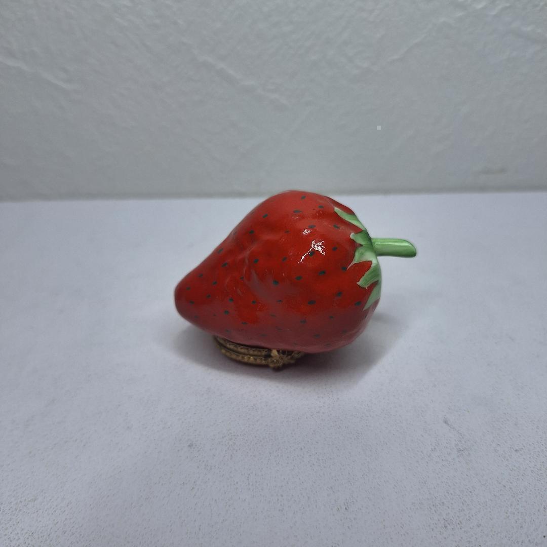 リモージュ ストロベリー いちご フランス 美品 アンティーク ハンド e3EO