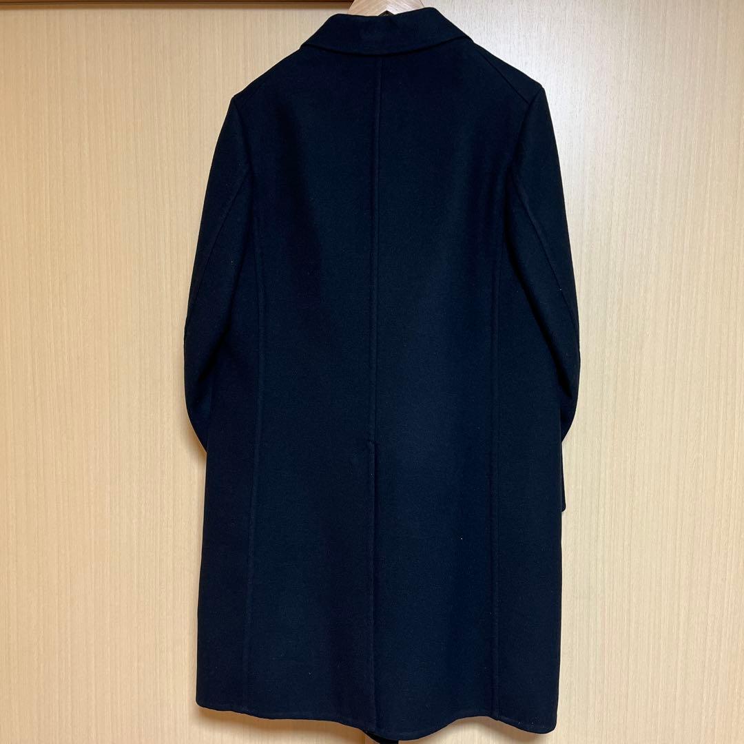 最終価格】新品 ユニクロ＋J ダブルフェイスダブルコート＋　ブラック　Lサイズ