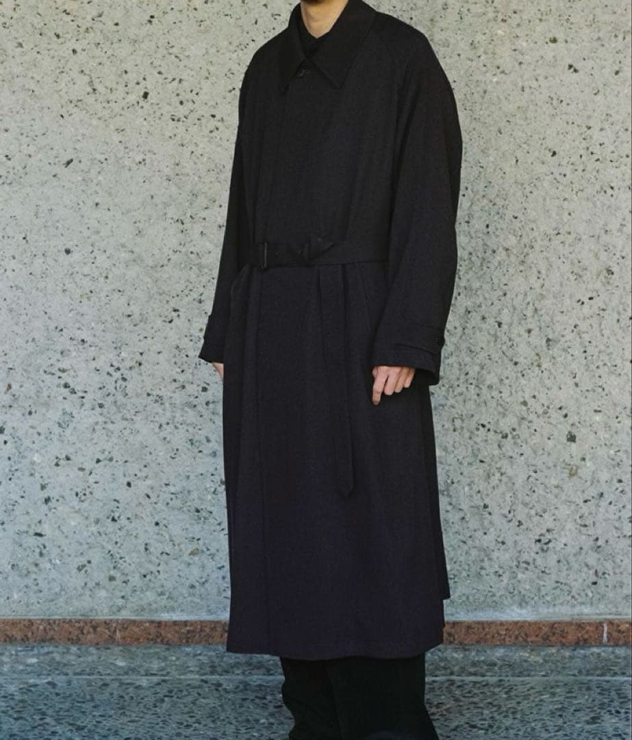 LIDNM ステンカラーコート バルマカーンコート