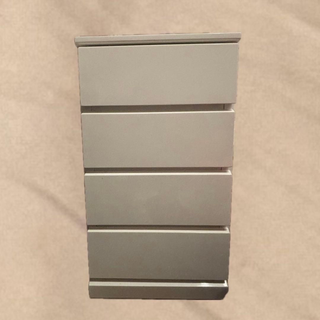 ホワイト チェスト 棚 収納 四段