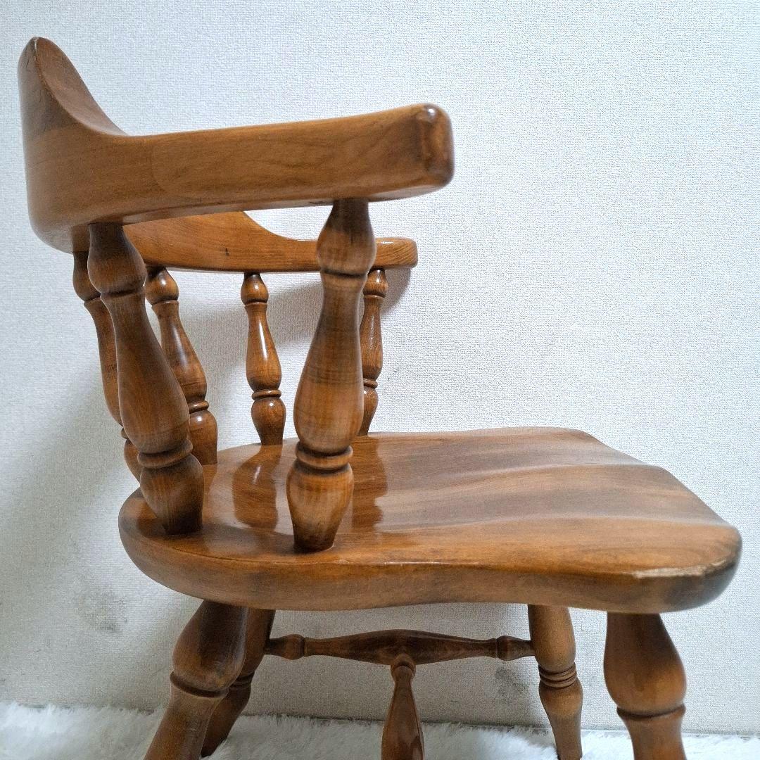 柏木工 木製 背もたれ 肘掛け付き椅子 アームチェア