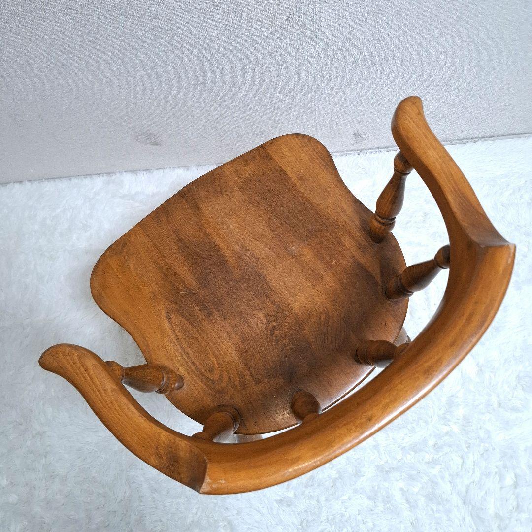 柏木工 木製 背もたれ 肘掛け付き椅子 アームチェア