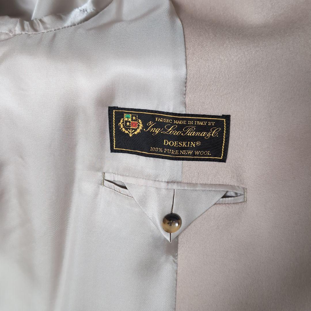 23区【ロロピアーナチェスターコート】　✨高級 DOESKIN 光沢✨ロング丈