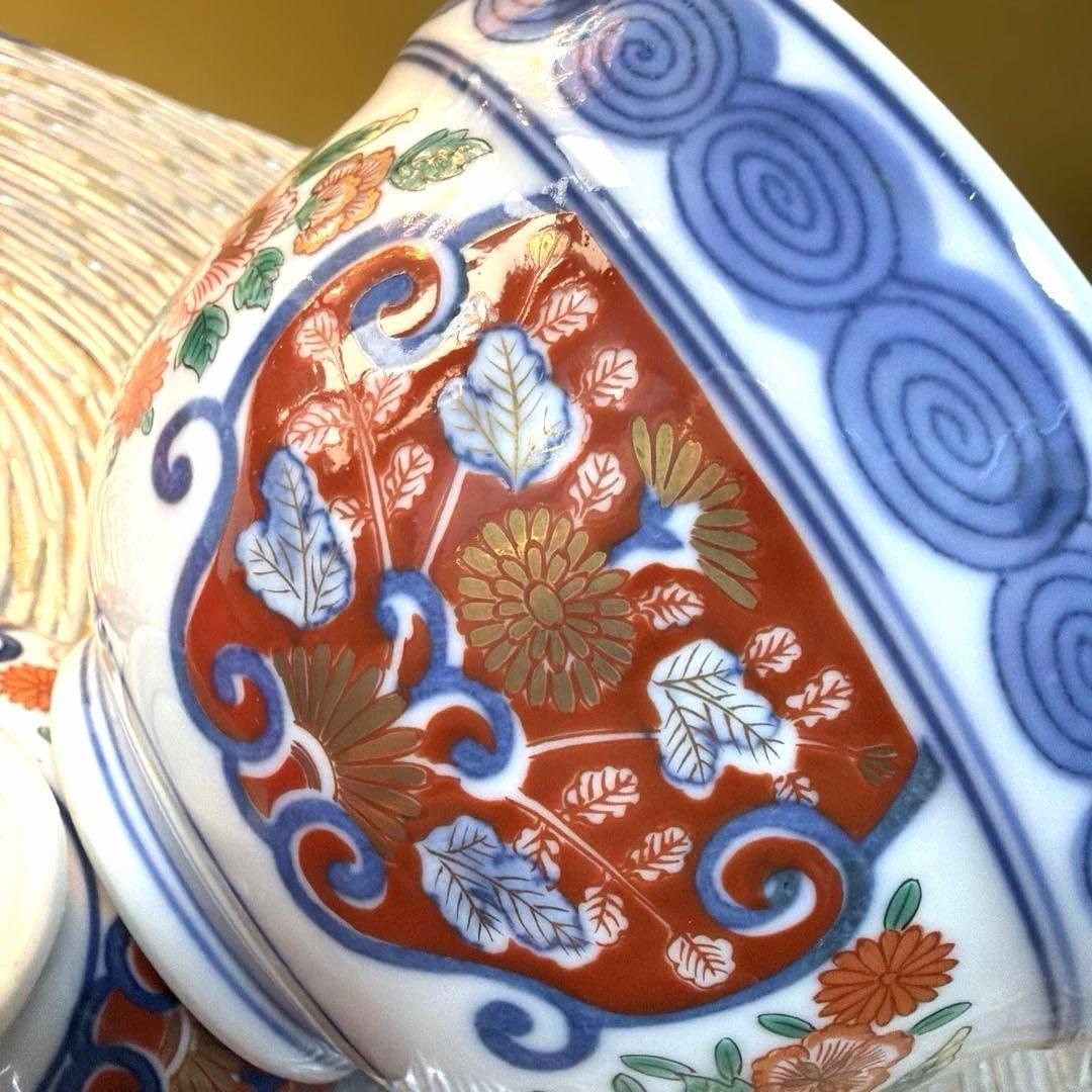 美品たち吉親子鉢　其泉窯(有田焼)賞美堂 蓋付き小丼　お椀 No.5-17
