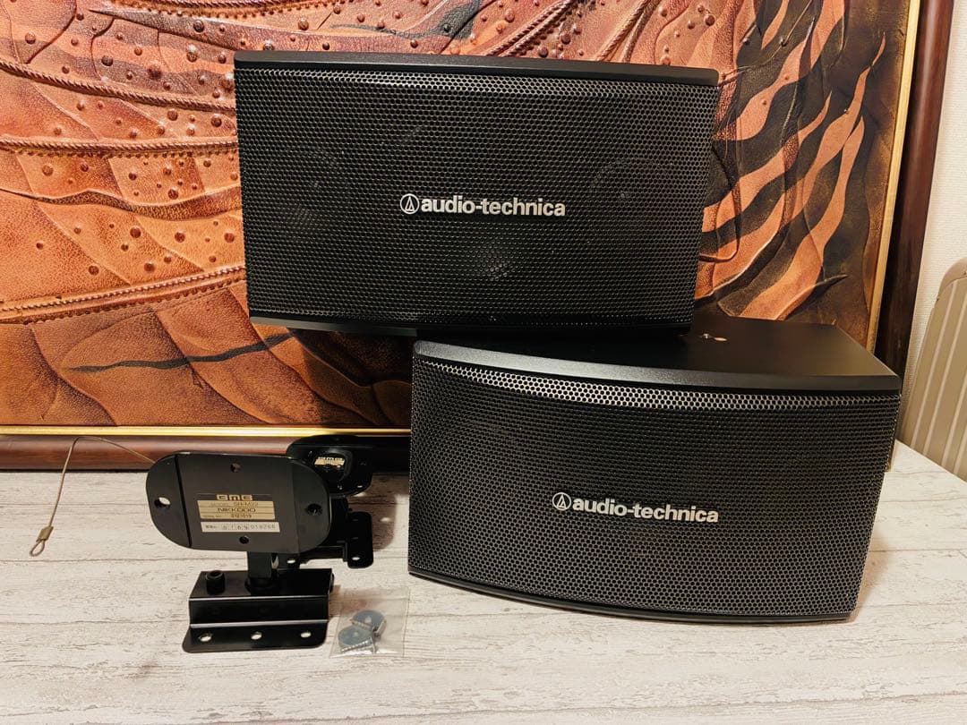 ★【美品】オーディオテクニカ製 カラオケ業務用スピーカーAT-KSP72セット品