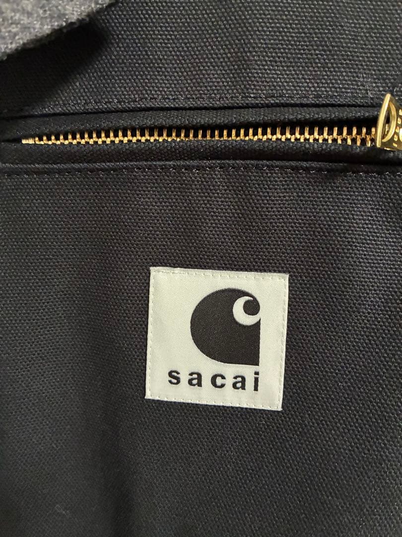 sacai carhartt wip DUCK COAT BLACK サカイ
