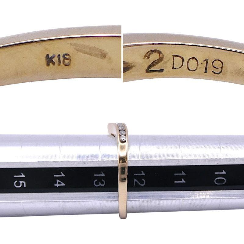 リング K18 ダイヤモンド0.19ct 12.5号