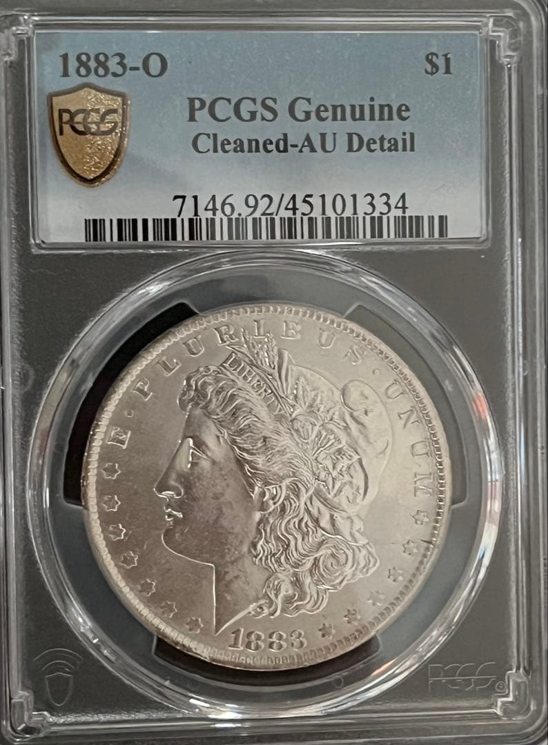 PCGS AU 1883 o モルガンダラー　1ドル銀貨