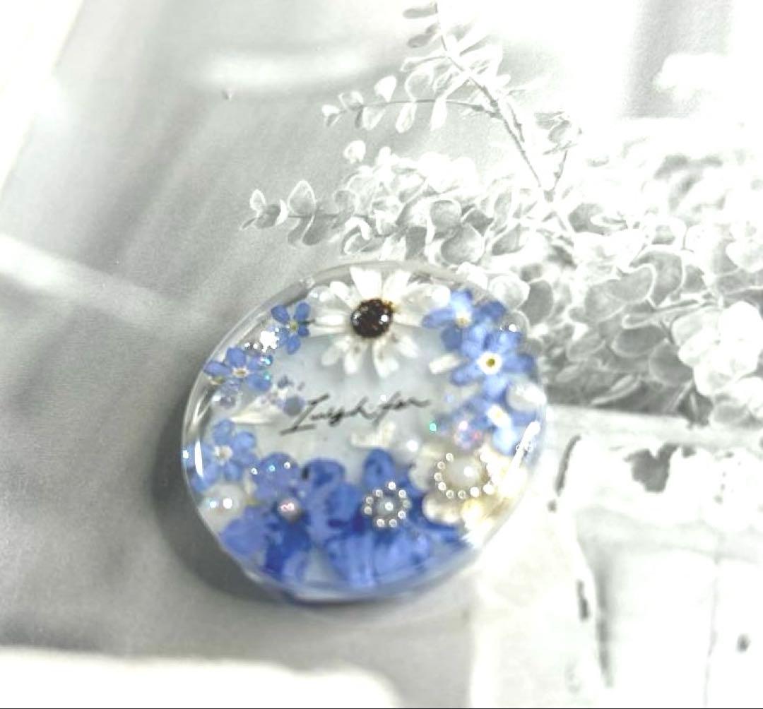 レジンヘアゴム・ポニーフック・ブローチ・ネックレス・ホルダーNo.845