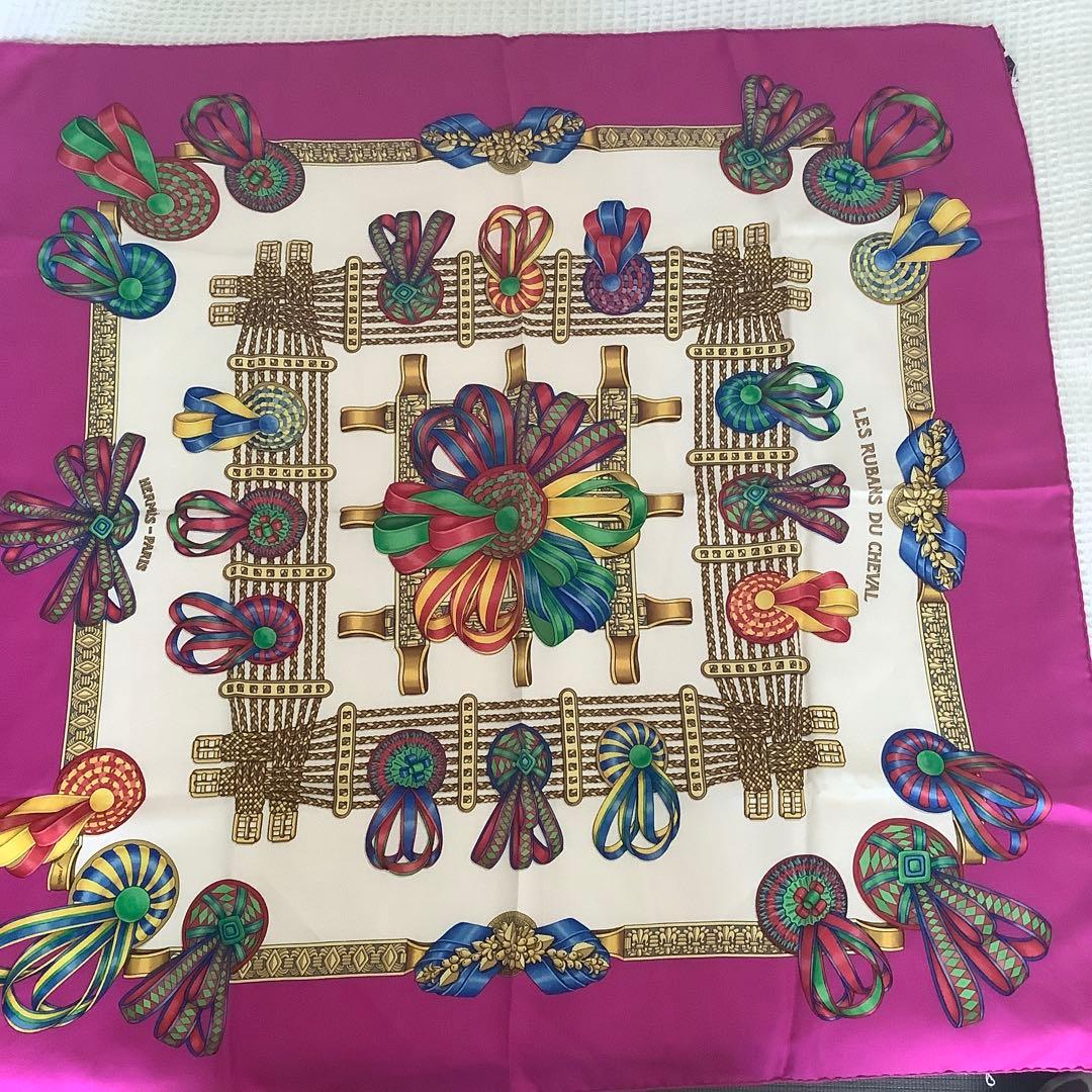 エルメス　カレ　90 フューシャピンク