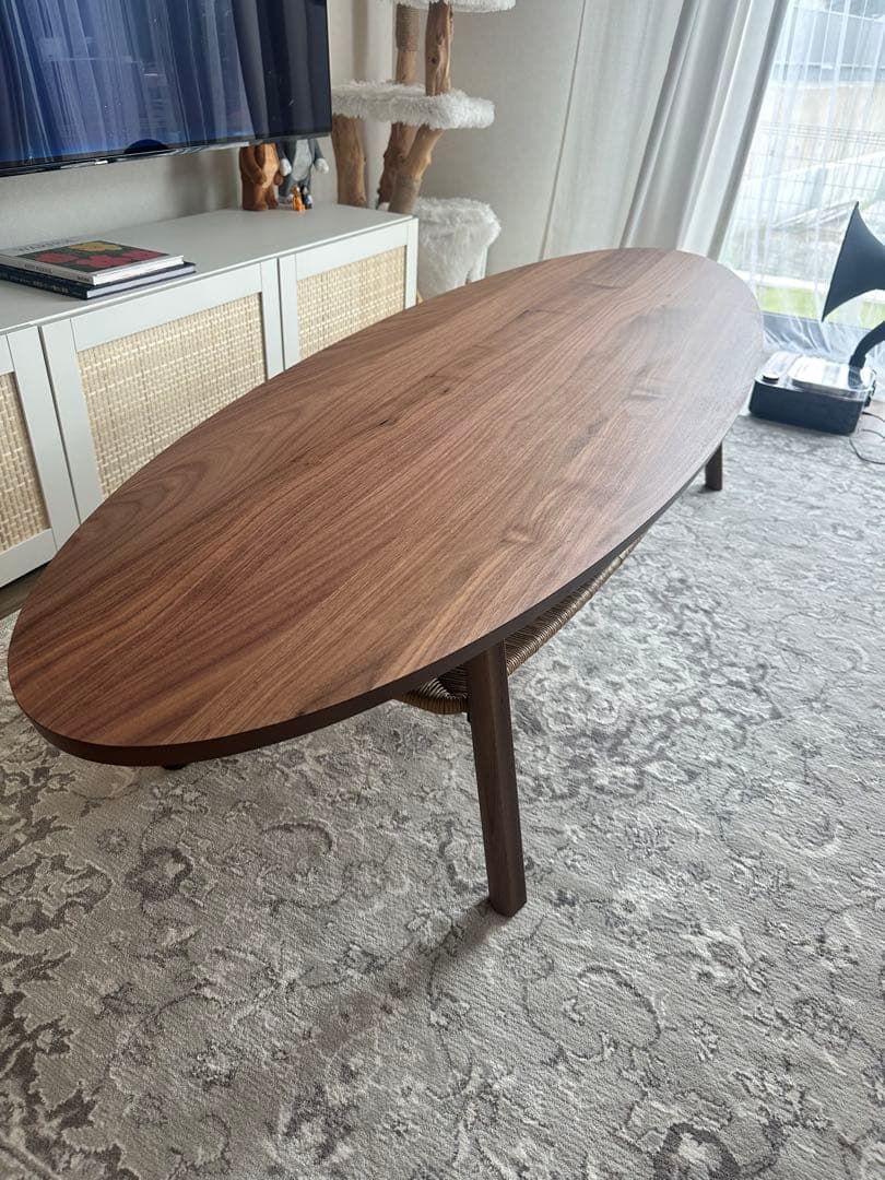 STOCKHOLM ストックホルム コーヒーテーブル, ウォールナット材突き板