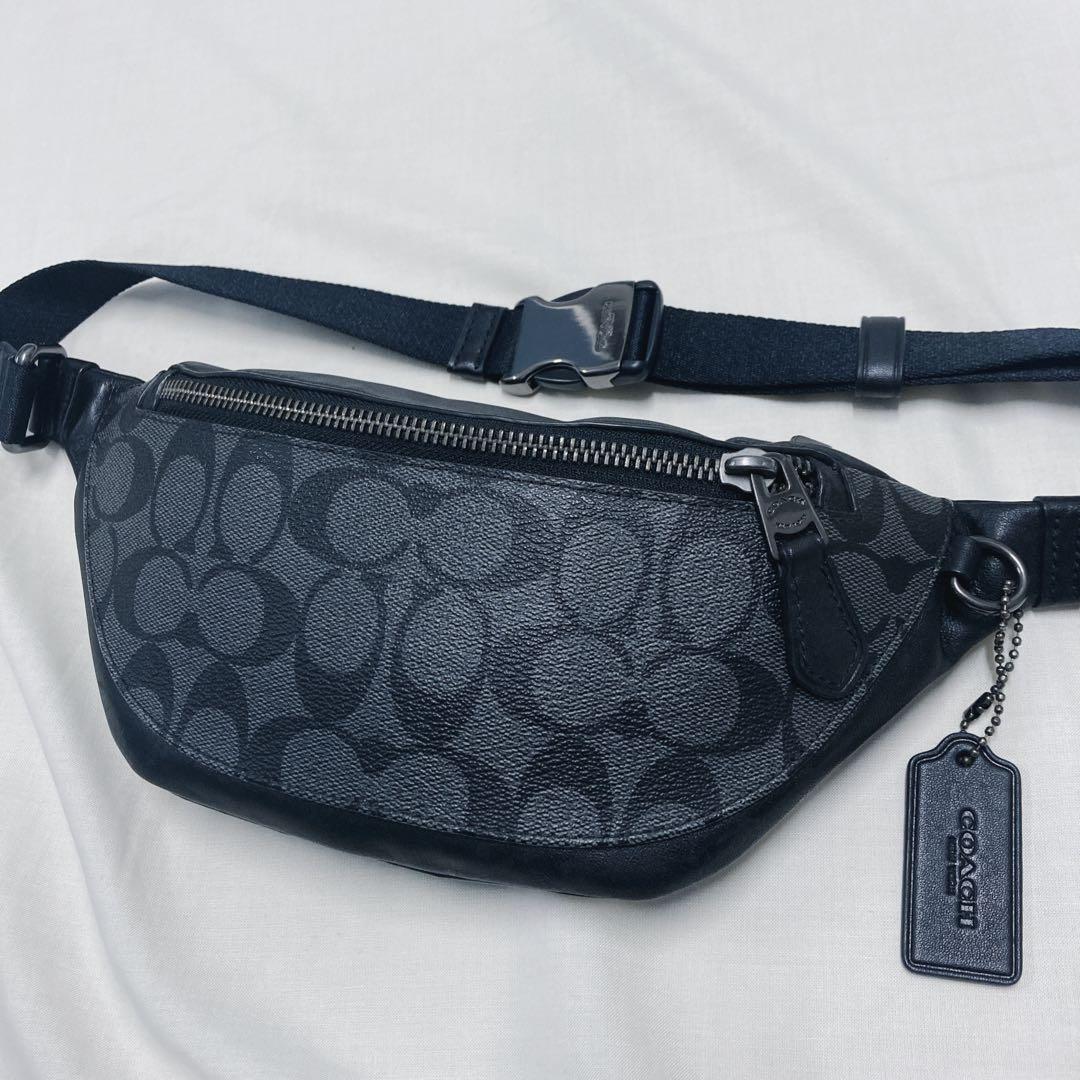 COACH ウエストバッグ　レザー F84711 シグネチャー ボディバッグ