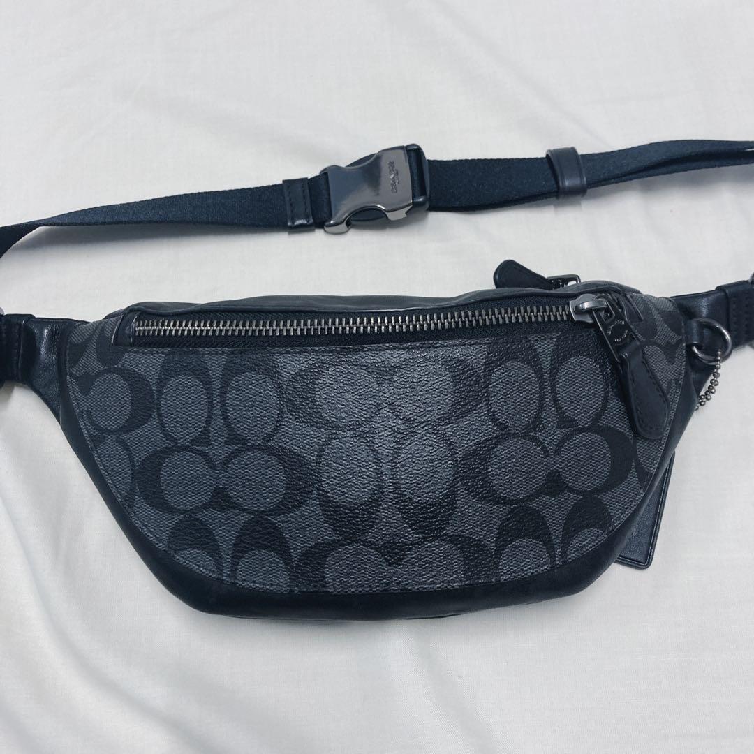 COACH ウエストバッグ　レザー F84711 シグネチャー ボディバッグ