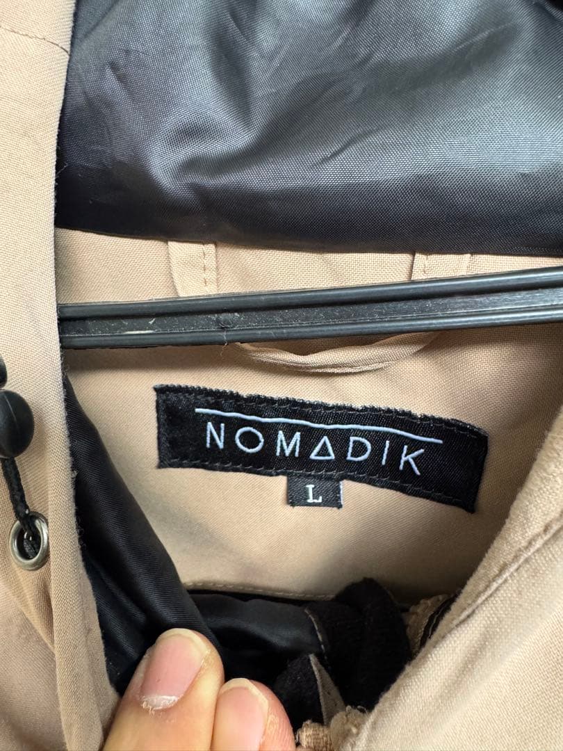 NOMADIK 777 フード付きスノーボードウェア L ベージュ