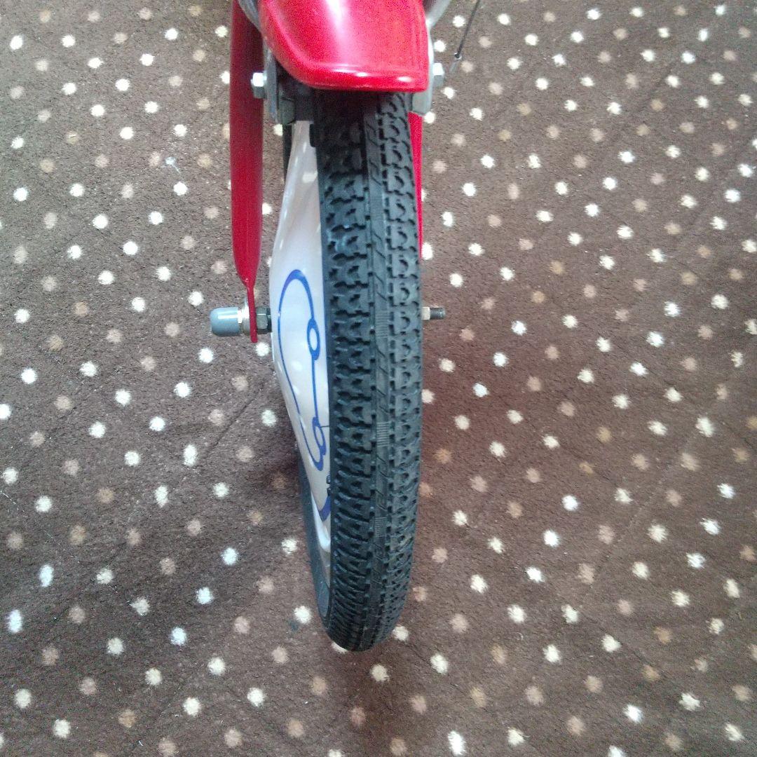 激レア マーチャリ 日産マーチ ノベルティ　折り畳み自転車　赤色　I LOVE