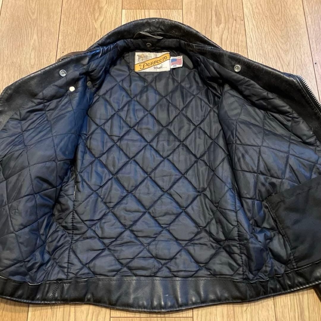 【schott】ショット　ダブルライダース　size36 バイカー後期　618