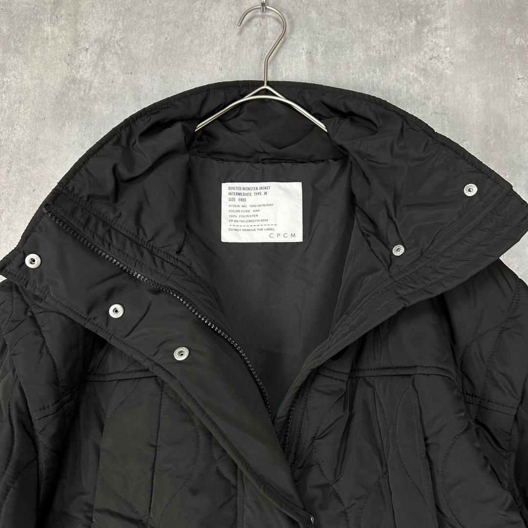 凵　CPCM　2way　キルティングモンスタージャケット　ベスト　 黒　長袖　冬