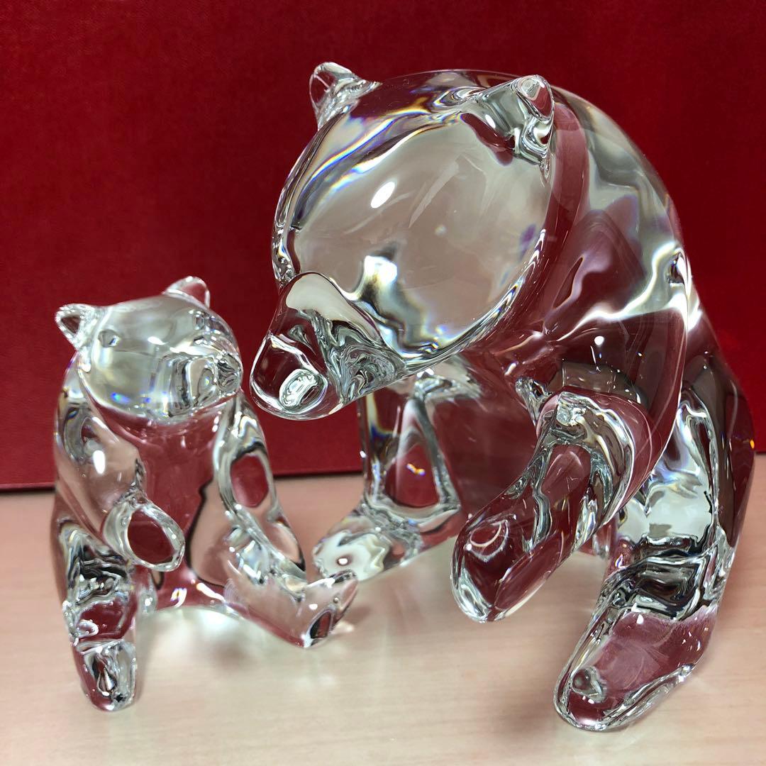 バカラ　親子　クマ　フィギュアリン　美品