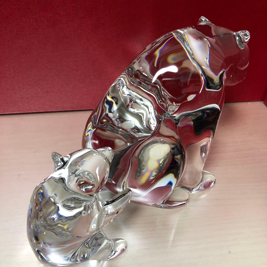 バカラ　親子　クマ　フィギュアリン　美品