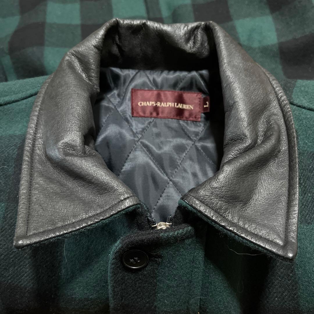 chaps ラルフローレン　ブロックチェック　ウールジャケット　y2k 00s