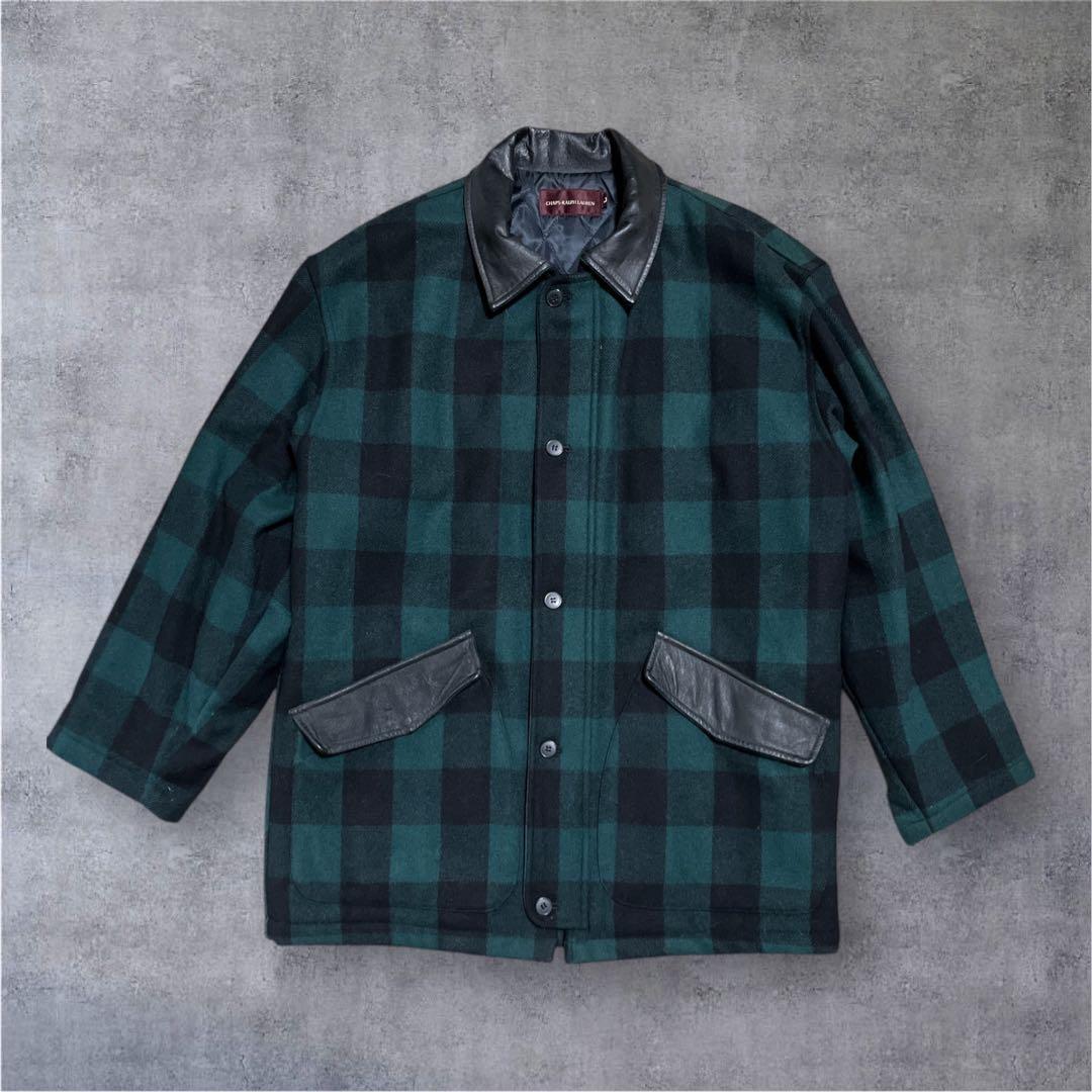 chaps ラルフローレン　ブロックチェック　ウールジャケット　y2k 00s