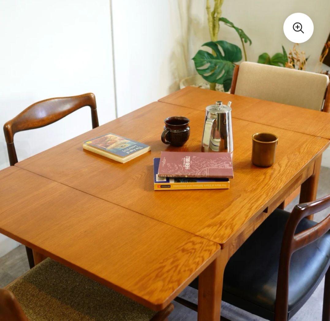 Unico ウォールナット 拡張 ダイニングテーブル